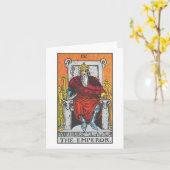 Die Emperor Tarot Card - Rider Waite Smith Tarot Karte (Gelbe Blume)