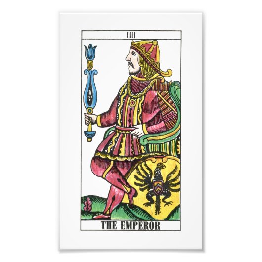 Die Emperor-Tarot-Karte Fotodruck (Vorne)
