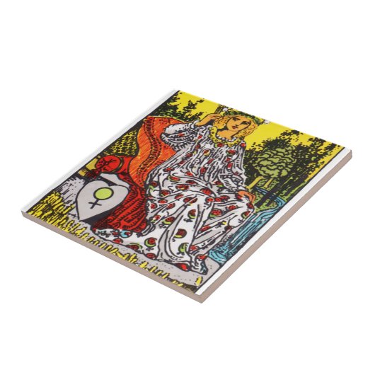 Die Empress-Tarot-Karte Fliese (Seite)