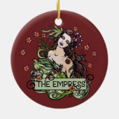 Die Empress-Tarot-Karte Keramik Ornament (Hinten)