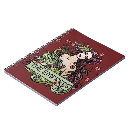 Die Empress-Tarot-Karte Notizblock (Linke Seite)