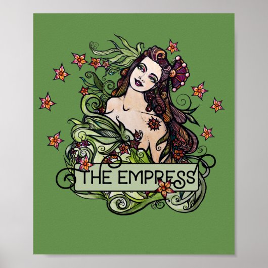 Die Empress-Tarot-Karte Poster (Vorne)