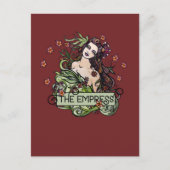 Die Empress-Tarot-Karte Postkarte (Vorderseite)