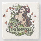 Die Empress-Tarot-Karte Steinuntersetzer (Vorderseite)