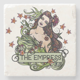 Die Empress-Tarot-Karte Steinuntersetzer