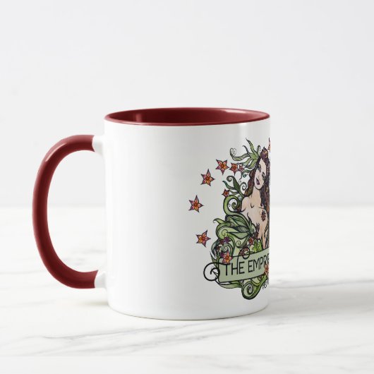 Die Empress-Tarot-Karte Tasse (Links)