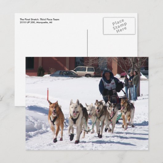 Die endgültige Postkarte (Vorne/Hinten)