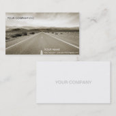 Die endlose Wüstenstraße Visitenkarte (Vorne/Hinten)