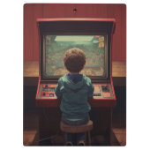 Die Endstufe | Ein Retro-Arcade-Traum Klemmbrett (Rückseite)