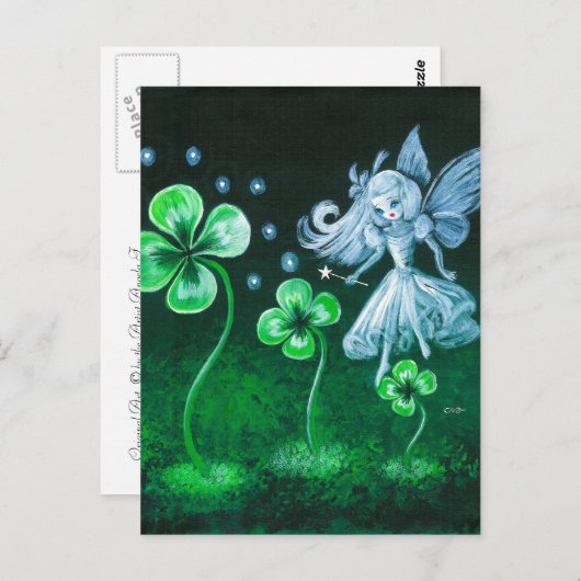 Die enge Fee im April Postkarte (Vorne/Hinten)