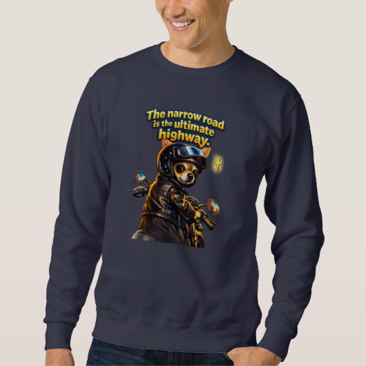 Die enge Straße - Christlich Sweatshirt (Vorderseite)