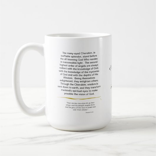 Die Engel der Hierarchie Cherubim, Burne Jones Kaffeetasse (Links)