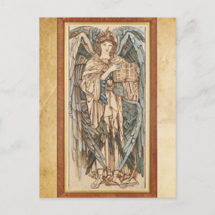 Die Engel der Hierarchie Cherubim, Burne Jones Postkarte