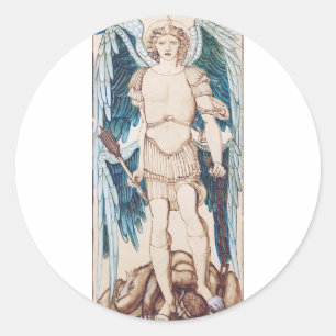 Die Engel der Hierarchie Runder Aufkleber