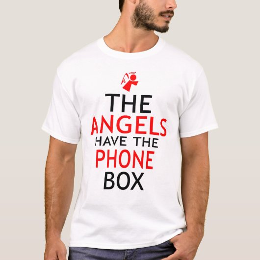 Die Engel haben Telefonbox Funny T-Shirt (Vorderseite)