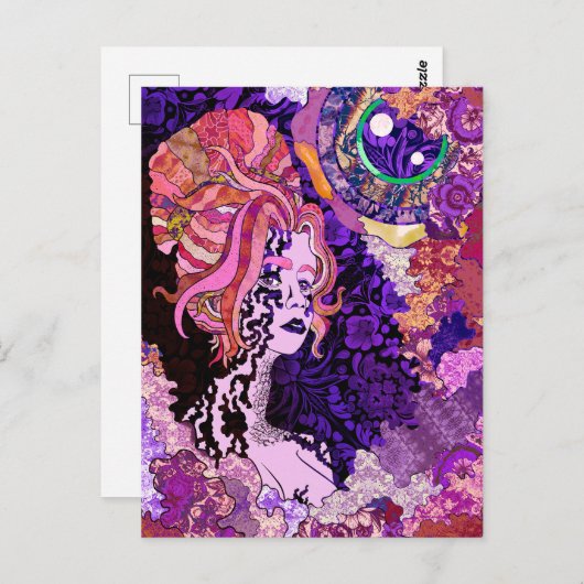 Die Engel oben Postkarte (Vorne/Hinten)