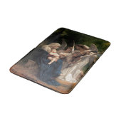 Die Engel von William Adolphe Bouguereau Badematte (Schrägansicht)