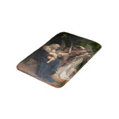 Die Engel von William Adolphe Bouguereau Badematte (Schrägansicht)