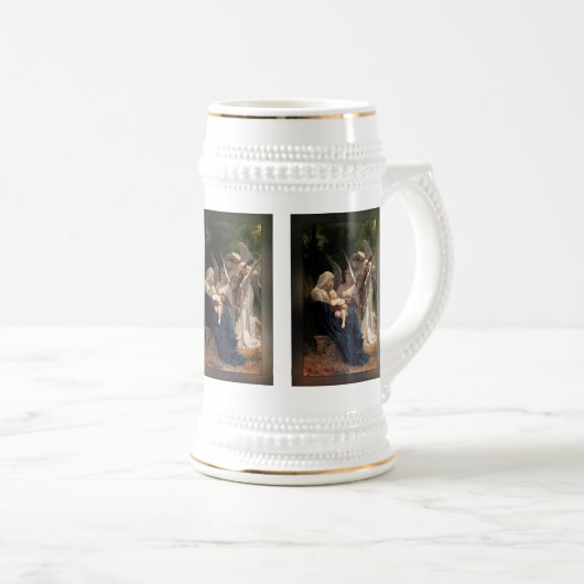Die Engel von William Adolphe Bouguereau Bierglas (VorderseiteRechts)