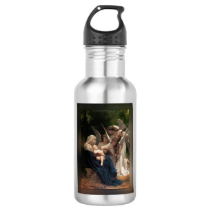 Die Engel von William Adolphe Bouguereau Edelstahlflasche