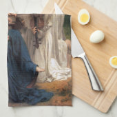 Die Engel von William Adolphe Bouguereau Geschirrtuch (Viertel Falte)