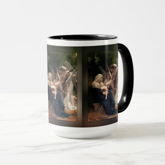 Die Engel von William Adolphe Bouguereau Tasse (VorderseiteRechts)