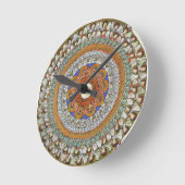Die Engelschrecken - Hildegard von Bingen Runde Wanduhr (Winkel)