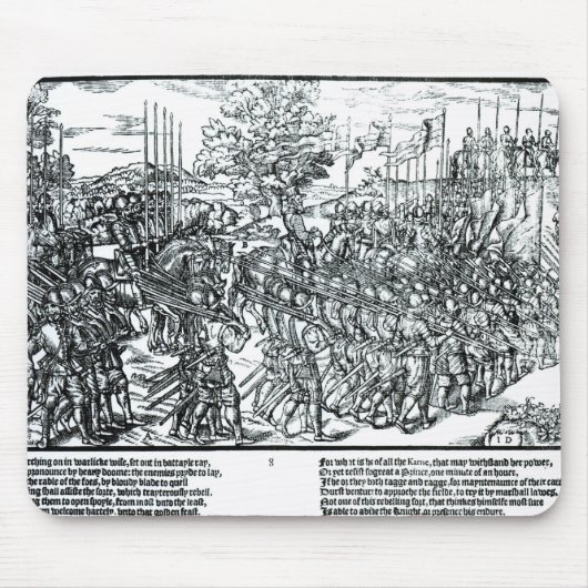 Die englische Armee, die mit Sir Henry Sidney Mousepad (Vorne)