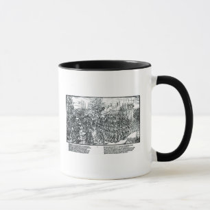Die englische Armee, die mit Sir Henry Sidney Tasse
