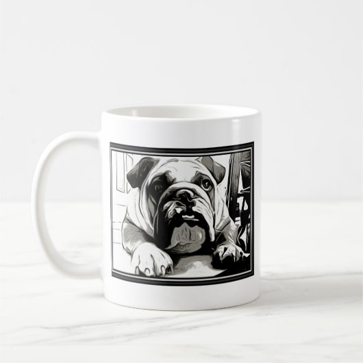 Die "englische Bulldoggen-" Sammlung Kaffeetasse (Links)