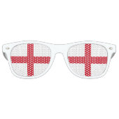 Die englische Farbe | Flagge Englands Partybrille (Vorderseite)