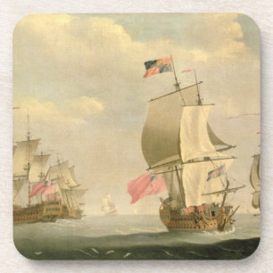 Die englische Flotte unter Segel Getränkeuntersetzer