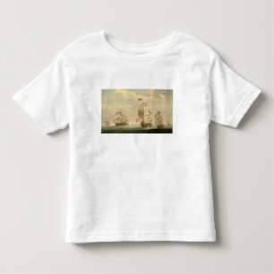 Die englische Flotte unter Segel Kleinkind T-shirt
