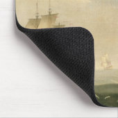 Die englische Flotte unter Segel Mousepad (Ecke)