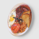 Die englische Frühstückszeitschrift Große Wanduhr (Winkel)