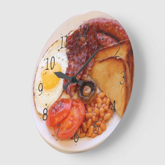 Die englische Frühstückszeitschrift Große Wanduhr (Winkel)