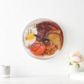 Die englische Frühstückszeitschrift Große Wanduhr (Zuhause)