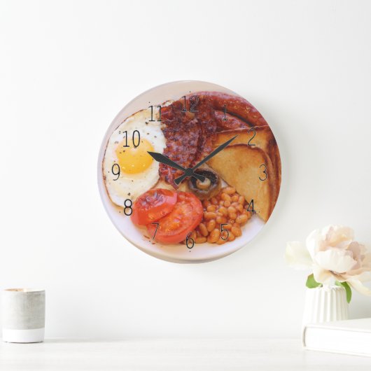 Die englische Frühstückszeitschrift Große Wanduhr (Zuhause)