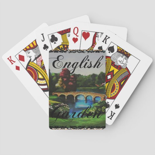 Die englische Garten-Sammlungs-Spielkarten Spielkarten (Rückseite)