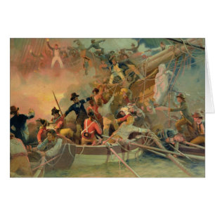 Die englische Marine, die ein französisches Schiff