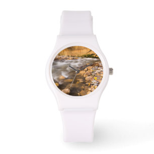 Die Engstelle des Virgin River im Herbst 4 Armbanduhr