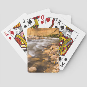Die Engstelle des Virgin River im Herbst 4 Spielkarten