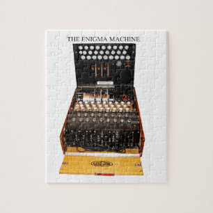 Die Enigma-Maschine, Vintage-Militärnachrichten Puzzle