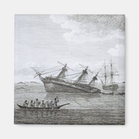 Die Entdeckung auf den Felsen in Queen Charlotte's Magnet (Vorne)