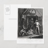Die Entdeckung der königlichen Korrespondenz Postkarte (Vorne/Hinten)