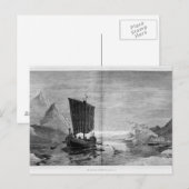 Die Entdeckung Grönlands Postkarte (Vorne/Hinten)