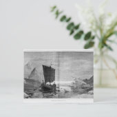 Die Entdeckung Grönlands Postkarte (Stehend Vorderseite)