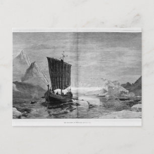 Die Entdeckung Grönlands Postkarte