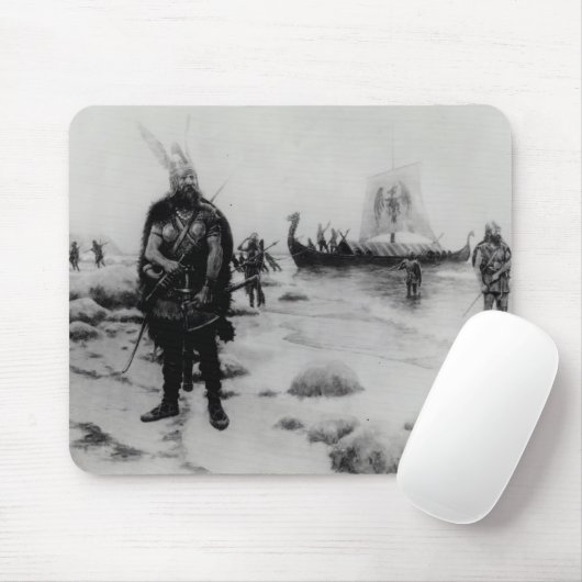 Die Entdeckung von Amerika durch Leif Eriksson Mousepad (Mit Mouse)