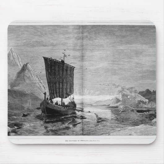 Die Entdeckung von Grönland Mousepad (Vorne)